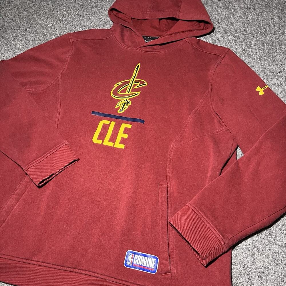 Cleveland Cavaliers Combine Under Armour Hoodie Mens XL Threadborne Sweatshirt